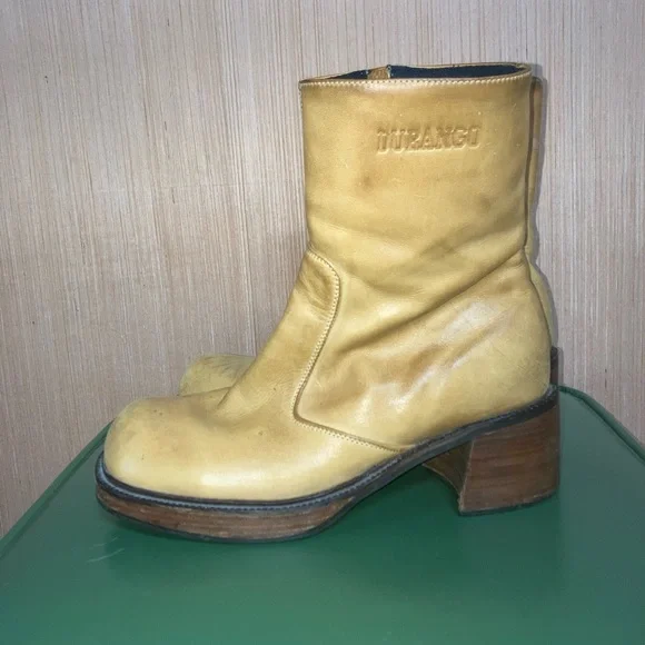 Vintage Leather Durango Platform Boots - Picture 10 of 10